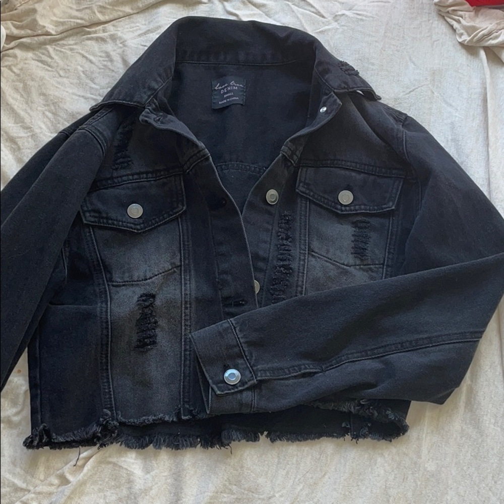 Crop top Jean jacket